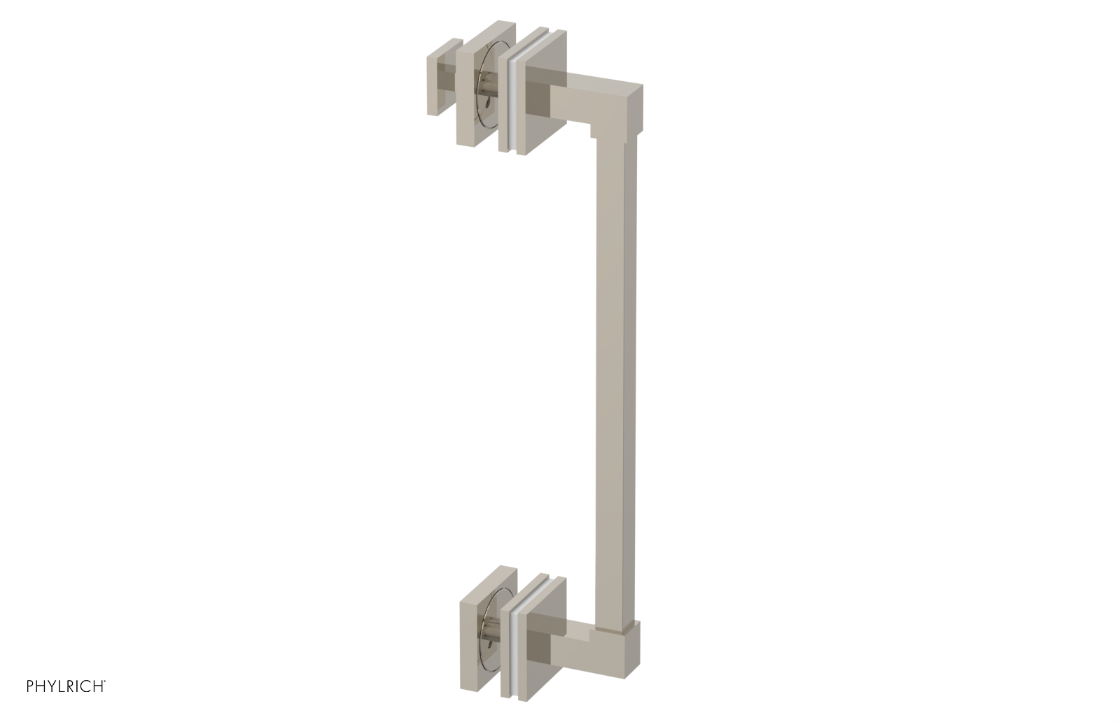 JOLIE - 12" Single Sided Shower Pull with "White" Accents 222S-92-12