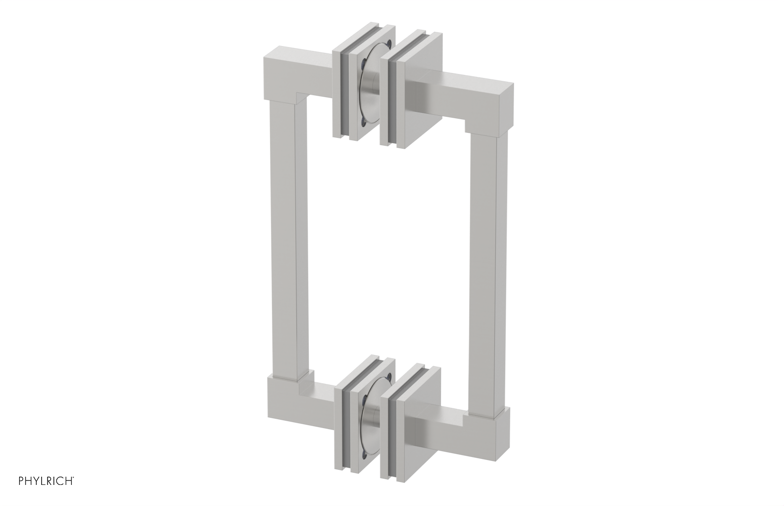 JOLIE - 8" Double Sided Shower Pull with "Grey" Accents 222S-93-08