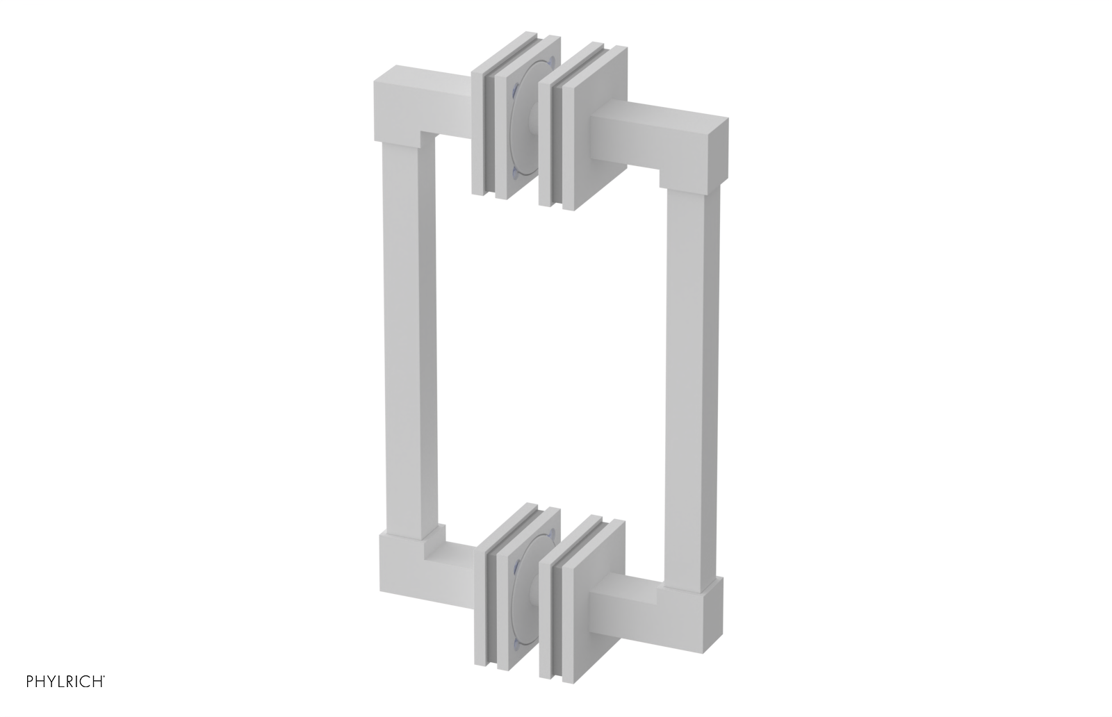 JOLIE - 8" Double Sided Shower Pull with "Grey" Accents 222S-93-08