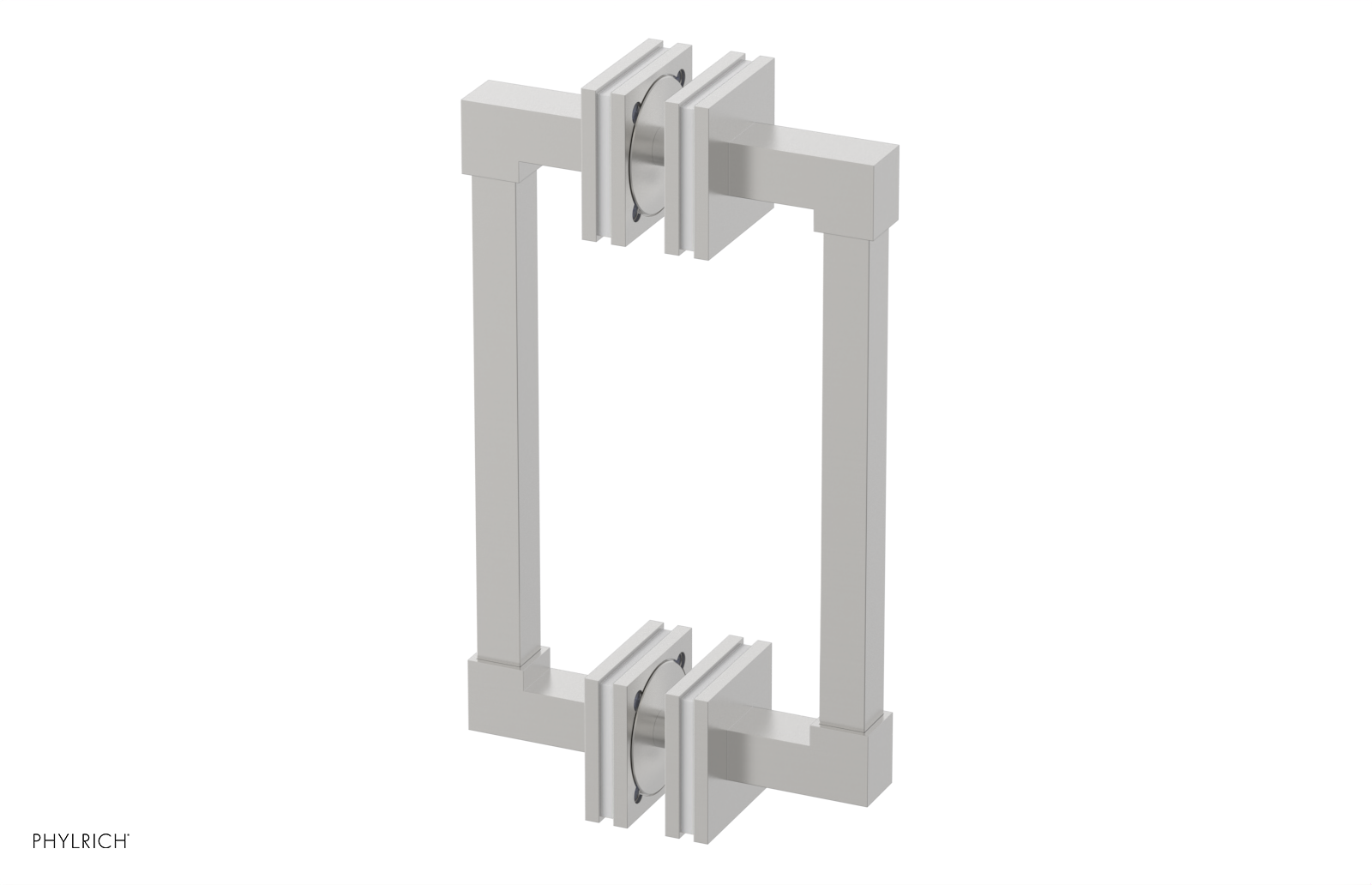 JOLIE - 8" Double Sided Shower Pull with "White" Accents 222S-93-08