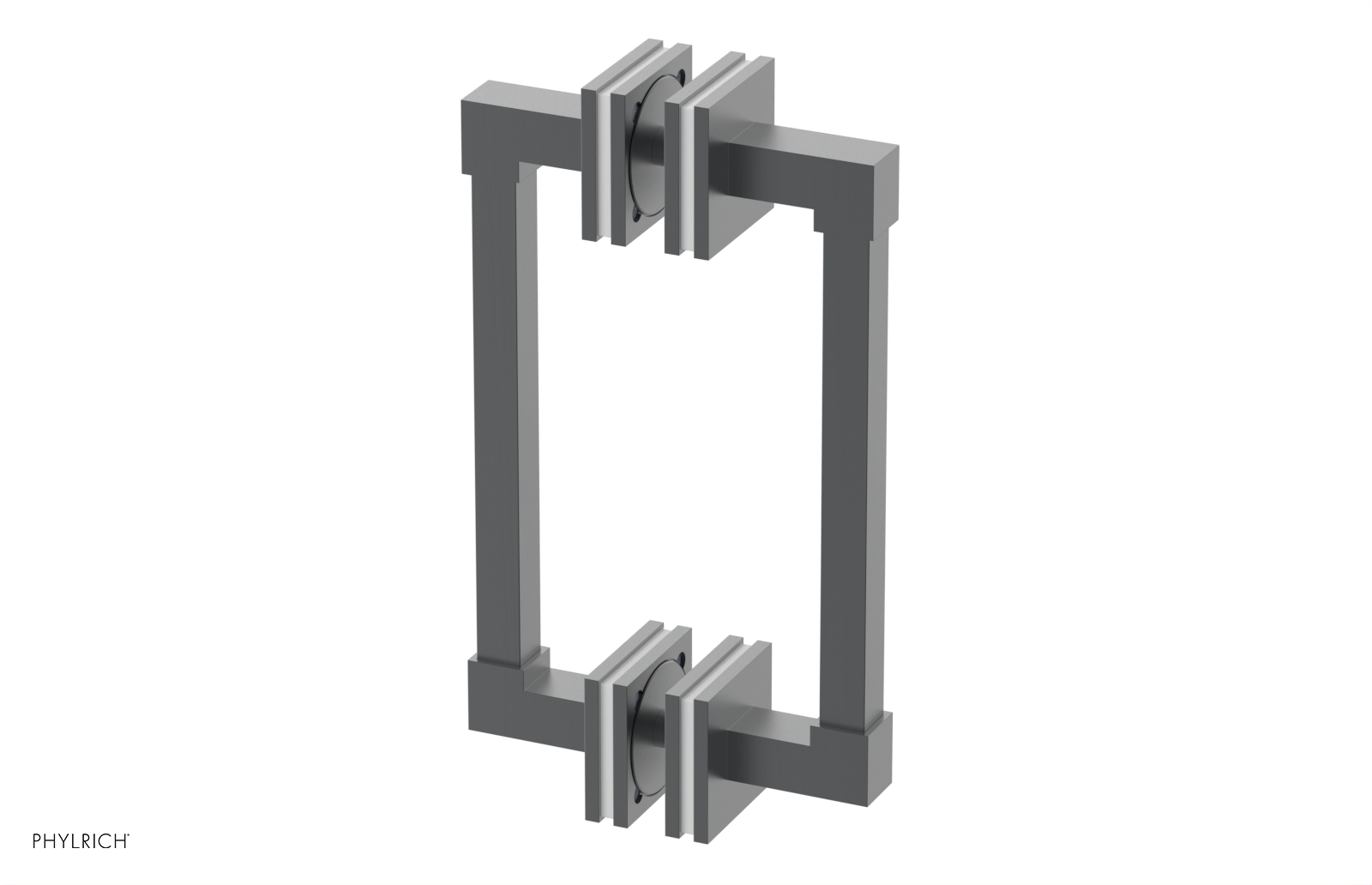 JOLIE - 8" Double Sided Shower Pull with "White" Accents 222S-93-08