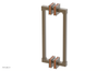 JOLIE - 12" Double Sided Shower Pull with "Orange" Accents 222S-93-12