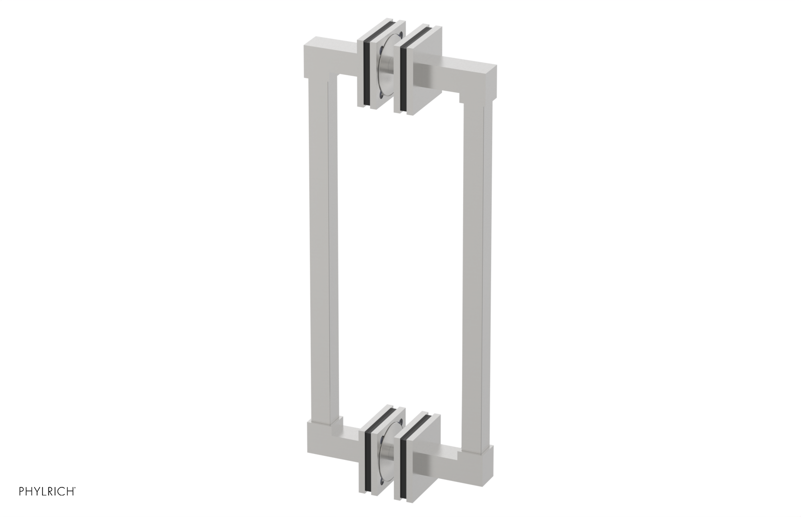 JOLIE - 12" Double Sided Shower Pull with "Black" Accents 222S-93-12