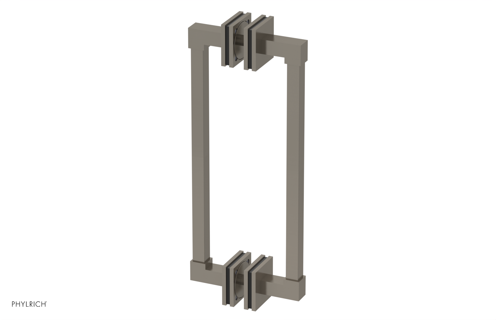 JOLIE - 12" Double Sided Shower Pull with "Black" Accents 222S-93-12