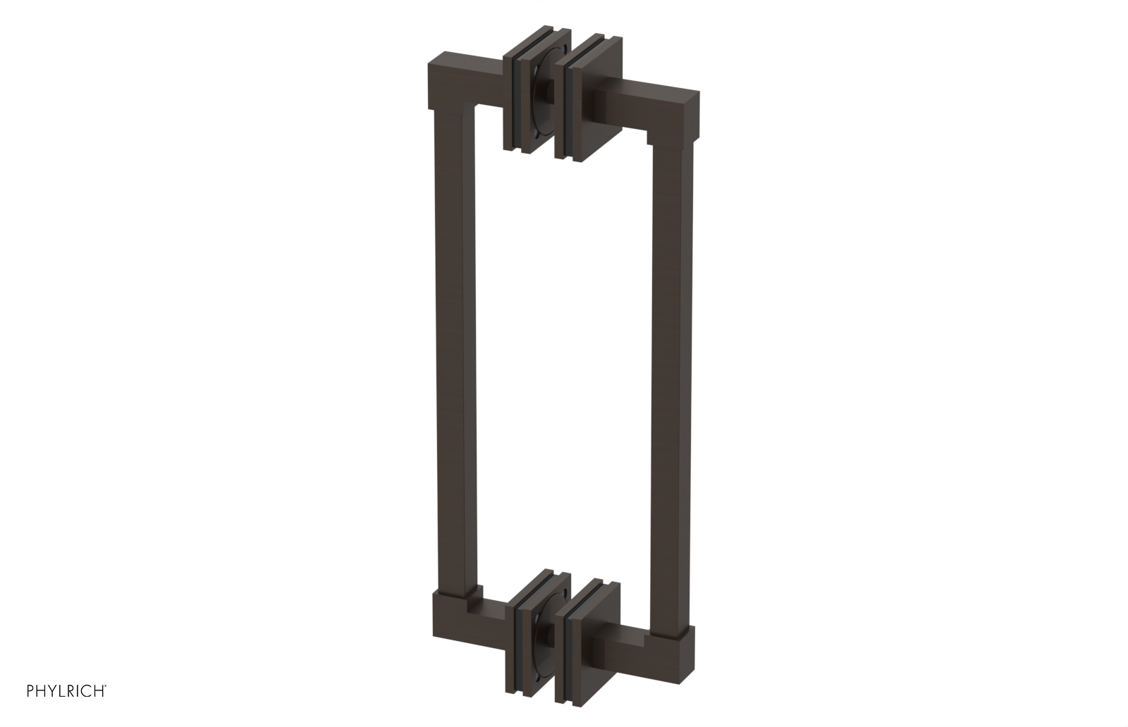 JOLIE - 12" Double Sided Shower Pull with "Black" Accents 222S-93-12