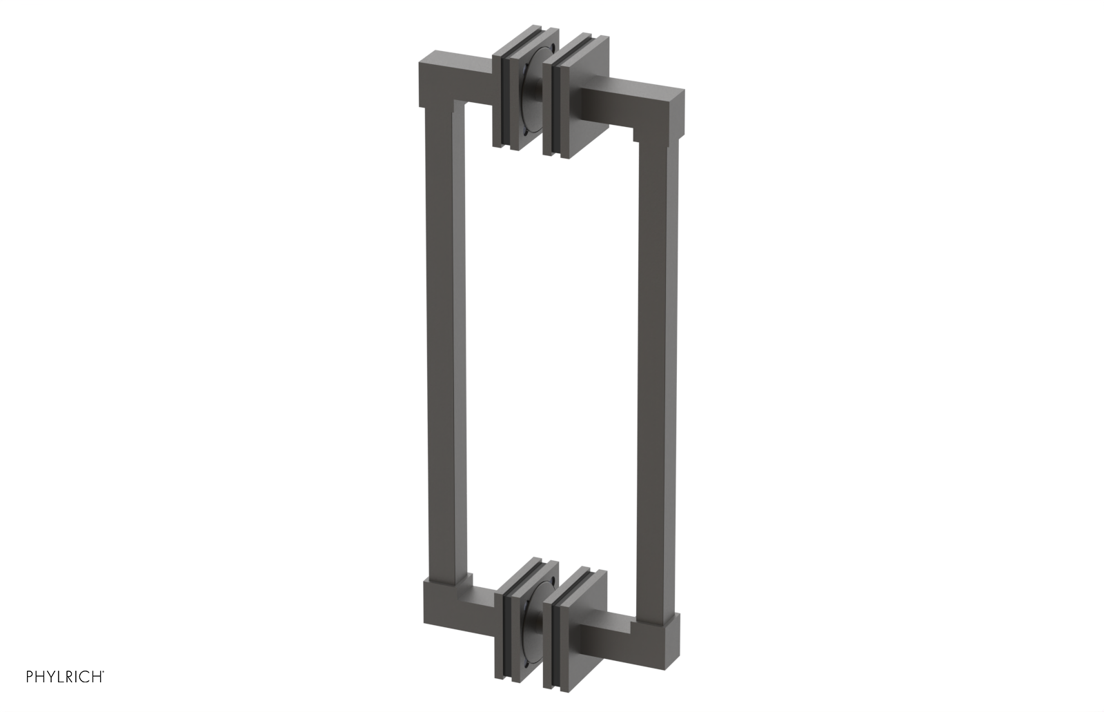 JOLIE - 12" Double Sided Shower Pull with "Black" Accents 222S-93-12