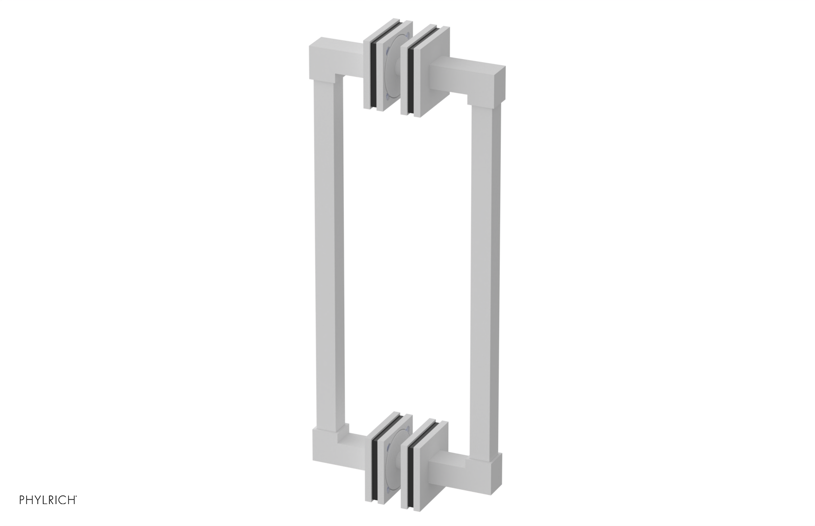 JOLIE - 12" Double Sided Shower Pull with "Black" Accents 222S-93-12