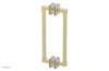 JOLIE - 12" Double Sided Shower Pull with "Light Blue" Accents 222S-93-12