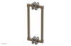JOLIE - 12" Double Sided Shower Pull with "Light Blue" Accents 222S-93-12