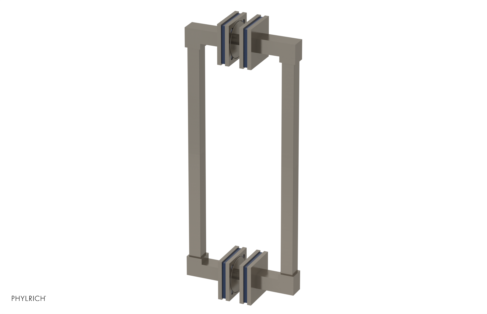 JOLIE - 12" Double Sided Shower Pull with "Navy Blue" Accents 222S-93-12