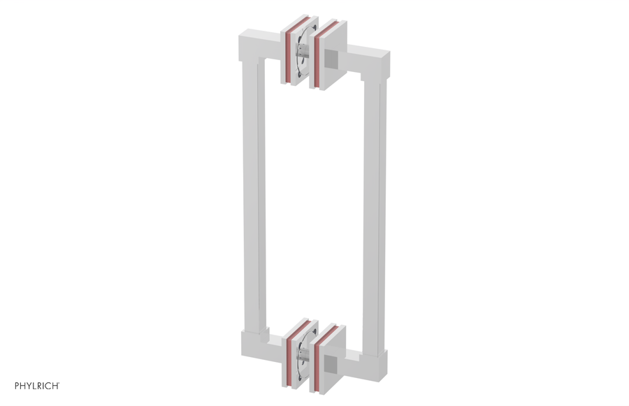 JOLIE - 12" Double Sided Shower Pull with "Pink" Accents 222S-93-12