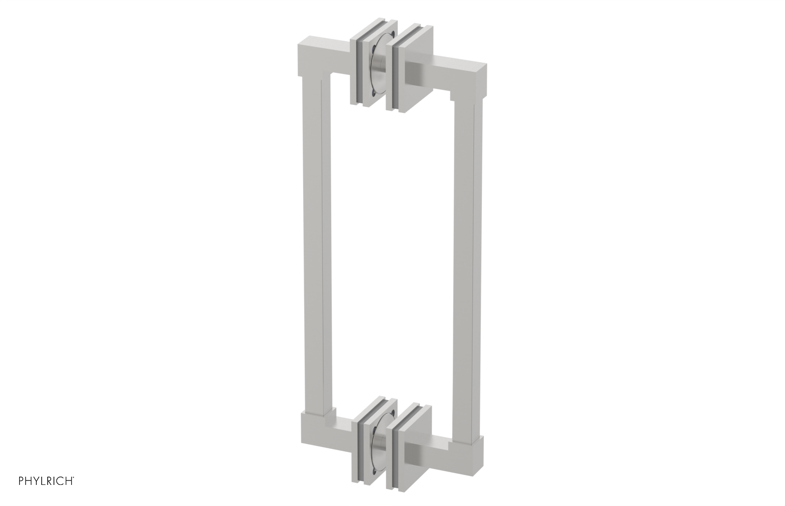 JOLIE - 12" Double Sided Shower Pull with "Grey" Accents 222S-93-12