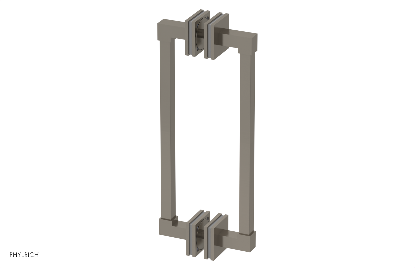 JOLIE - 12" Double Sided Shower Pull with "Grey" Accents 222S-93-12