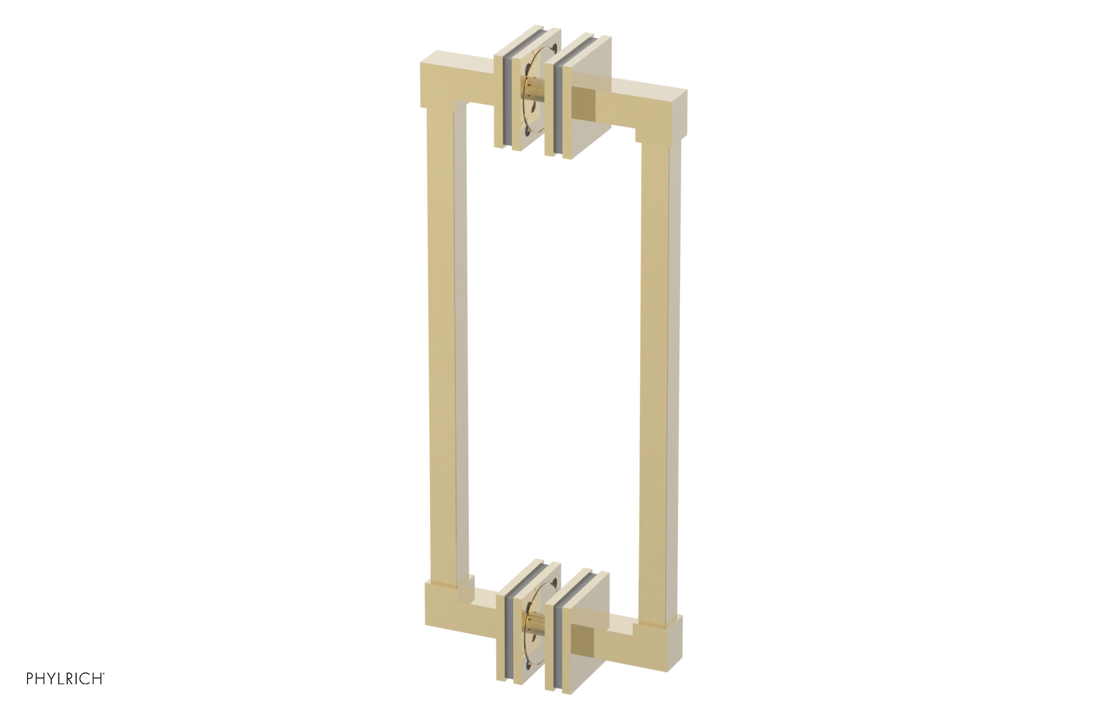 JOLIE - 12" Double Sided Shower Pull with "Grey" Accents 222S-93-12