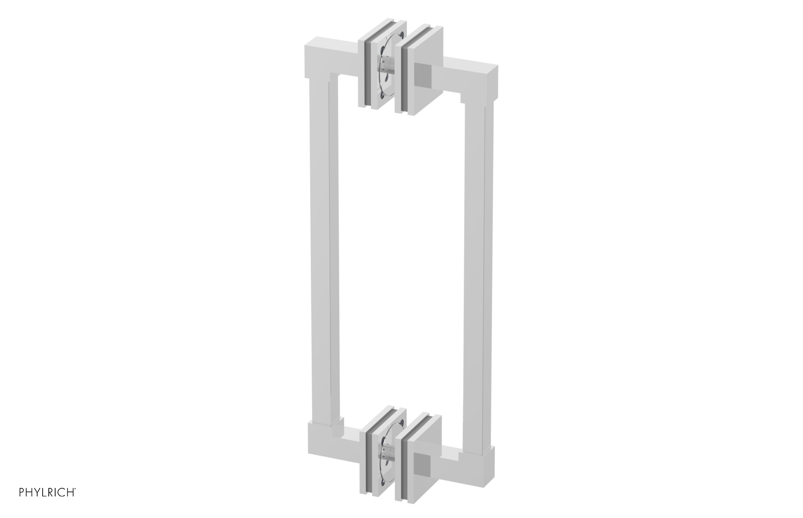 JOLIE - 12" Double Sided Shower Pull with "Grey" Accents 222S-93-12