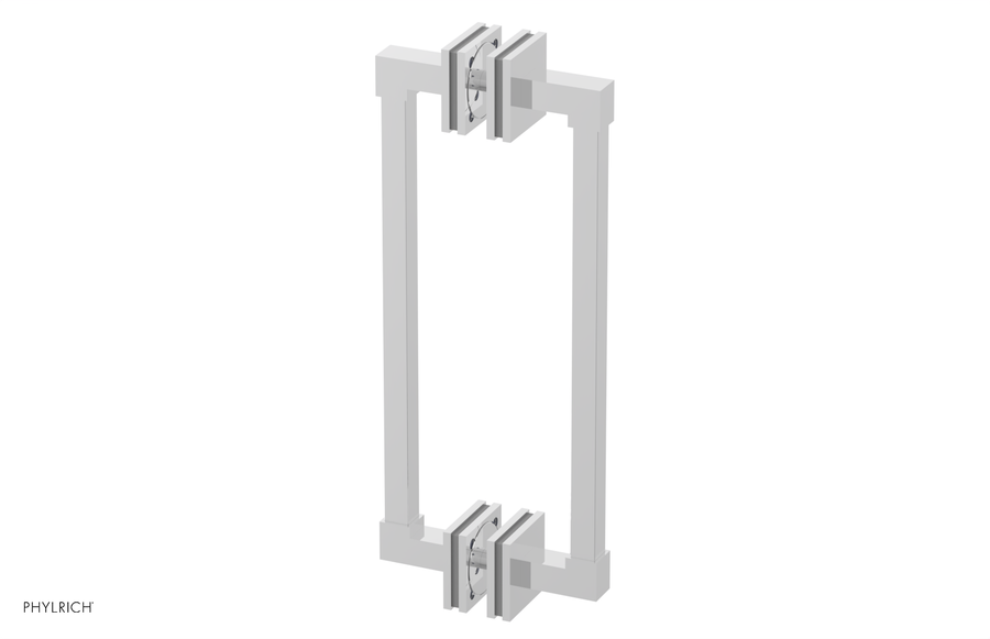 JOLIE - 12" Double Sided Shower Pull with "Grey" Accents 222S-93-12