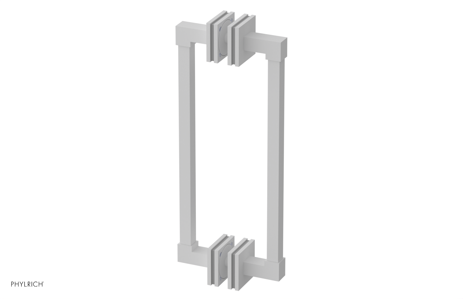 JOLIE - 12" Double Sided Shower Pull with "Grey" Accents 222S-93-12