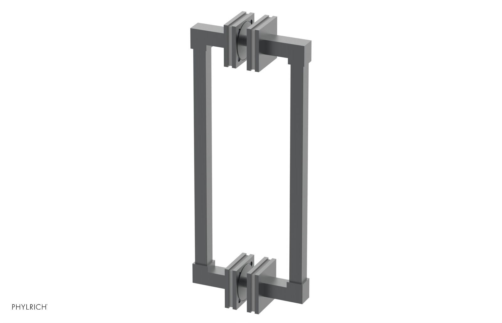 JOLIE - 12" Double Sided Shower Pull with "Grey" Accents 222S-93-12