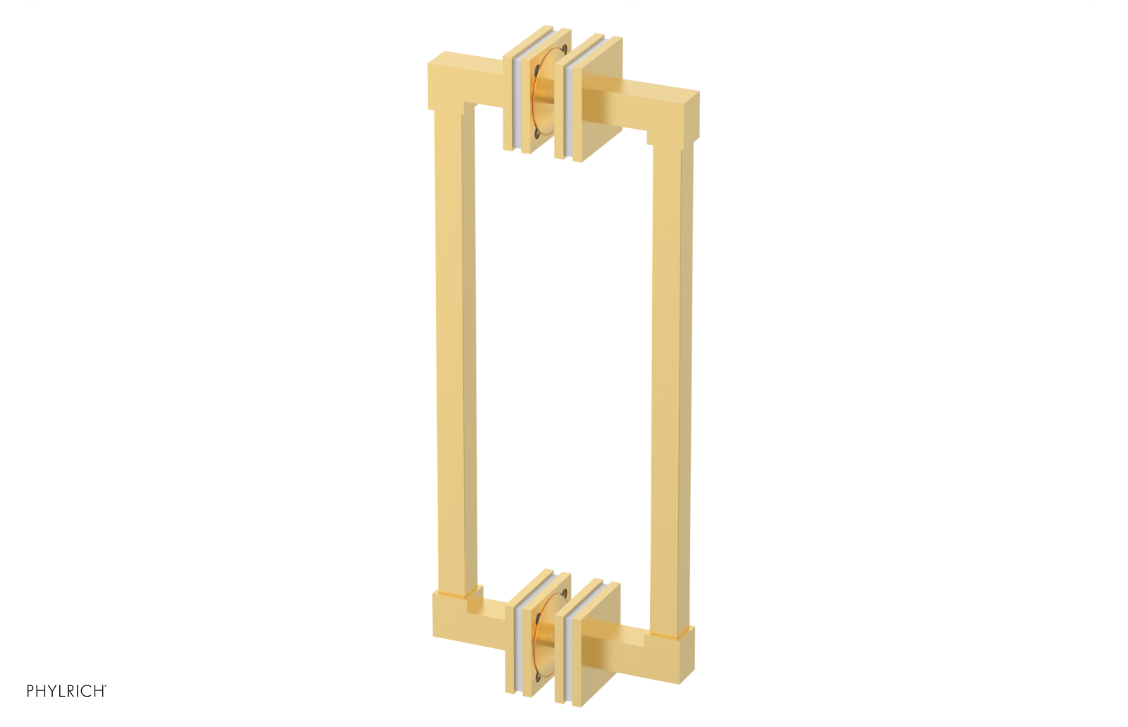 JOLIE - 12" Double Sided Shower Pull with "White" Accents 222S-93-12