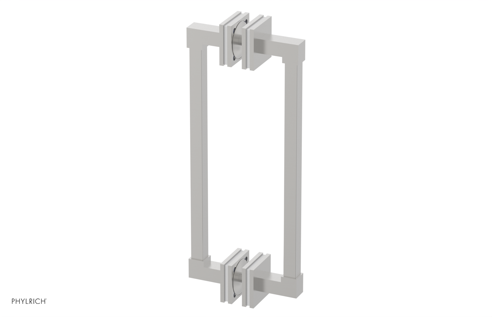 JOLIE - 12" Double Sided Shower Pull with "White" Accents 222S-93-12