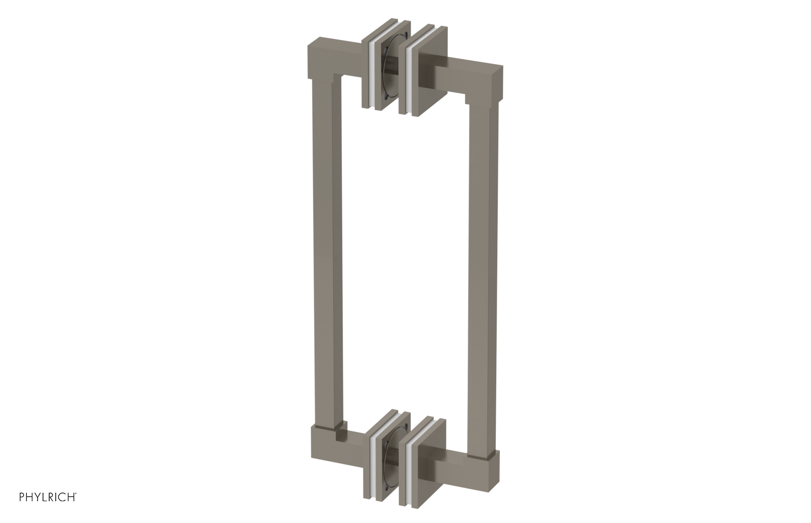 JOLIE - 12" Double Sided Shower Pull with "White" Accents 222S-93-12