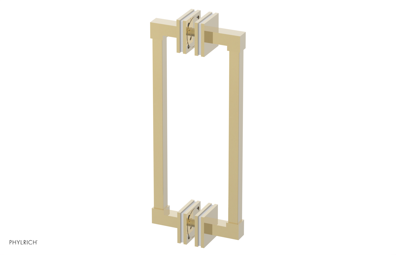 JOLIE - 12" Double Sided Shower Pull with "White" Accents 222S-93-12