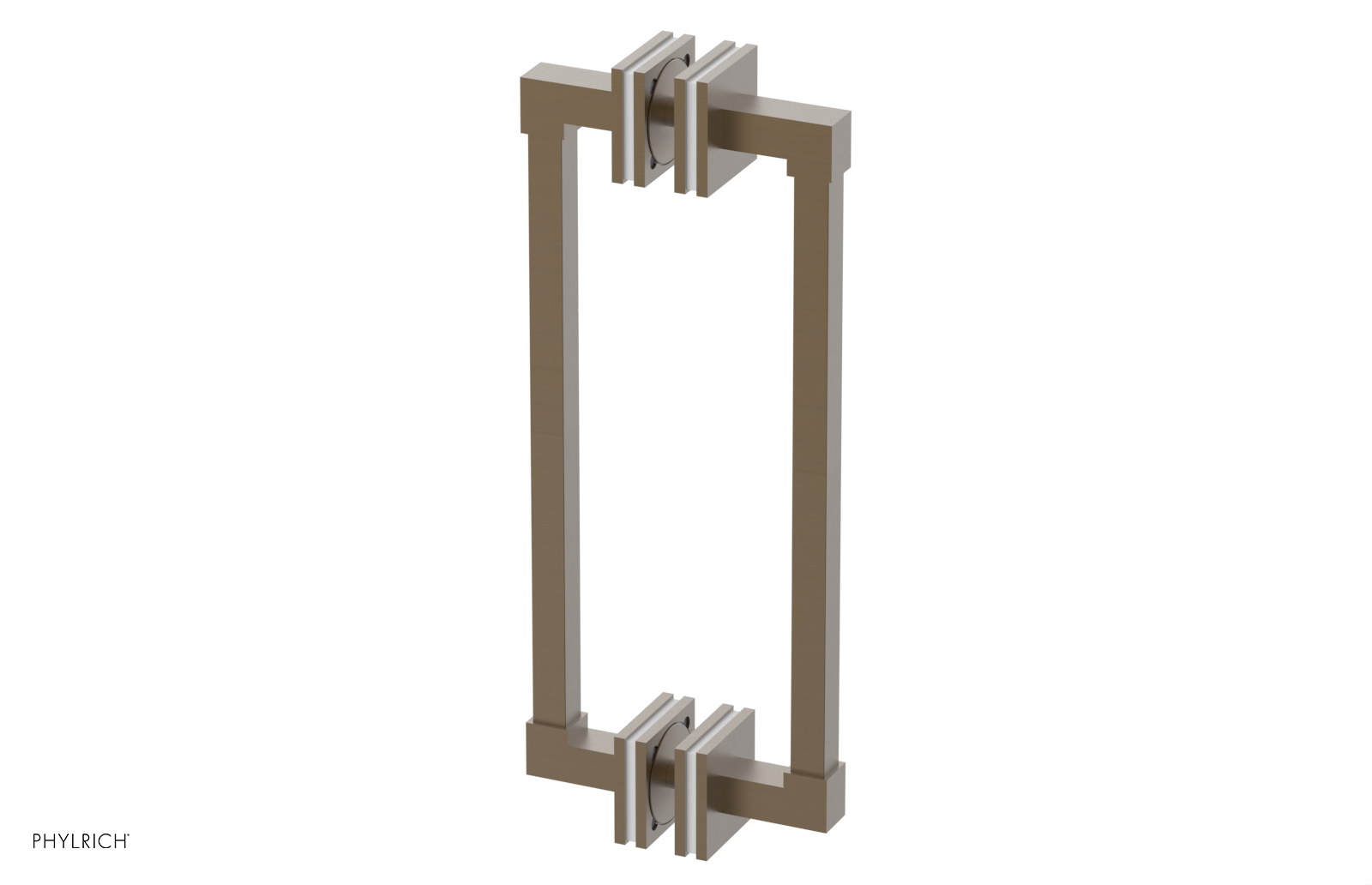 JOLIE - 12" Double Sided Shower Pull with "White" Accents 222S-93-12