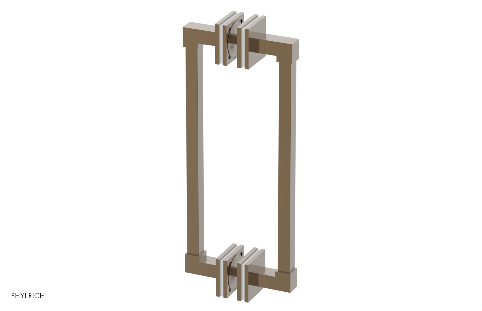 JOLIE - 12" Double Sided Shower Pull with "White" Accents 222S-93-12