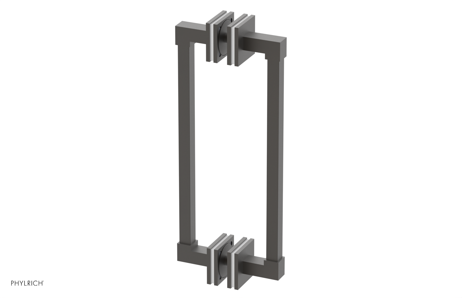 JOLIE - 12" Double Sided Shower Pull with "White" Accents 222S-93-12