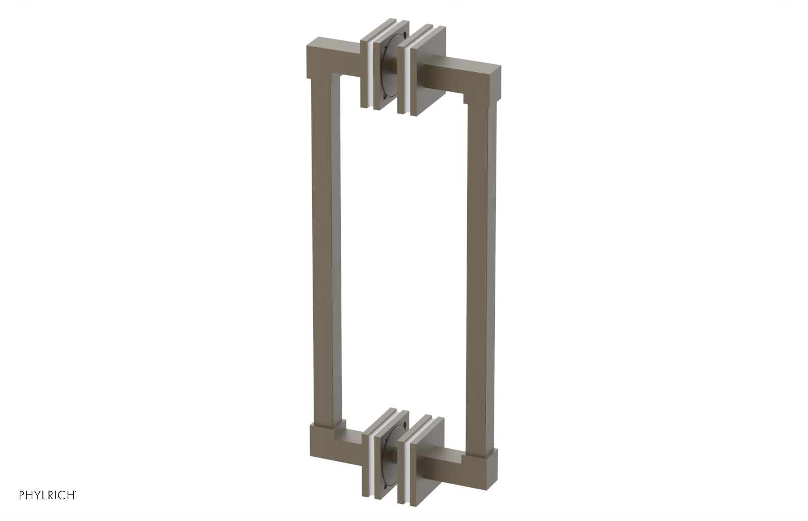 JOLIE - 12" Double Sided Shower Pull with "White" Accents 222S-93-12