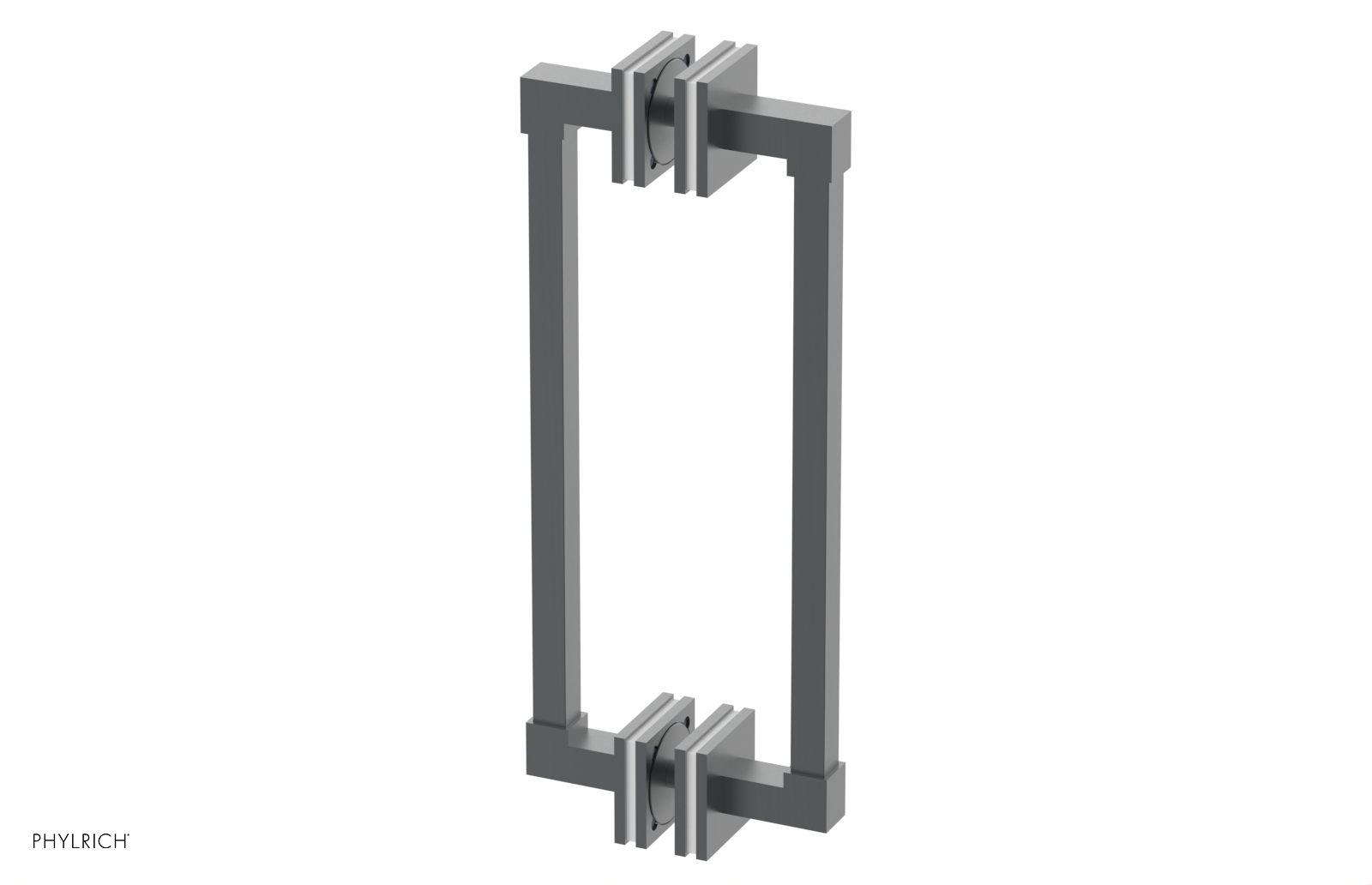 JOLIE - 12" Double Sided Shower Pull with "White" Accents 222S-93-12