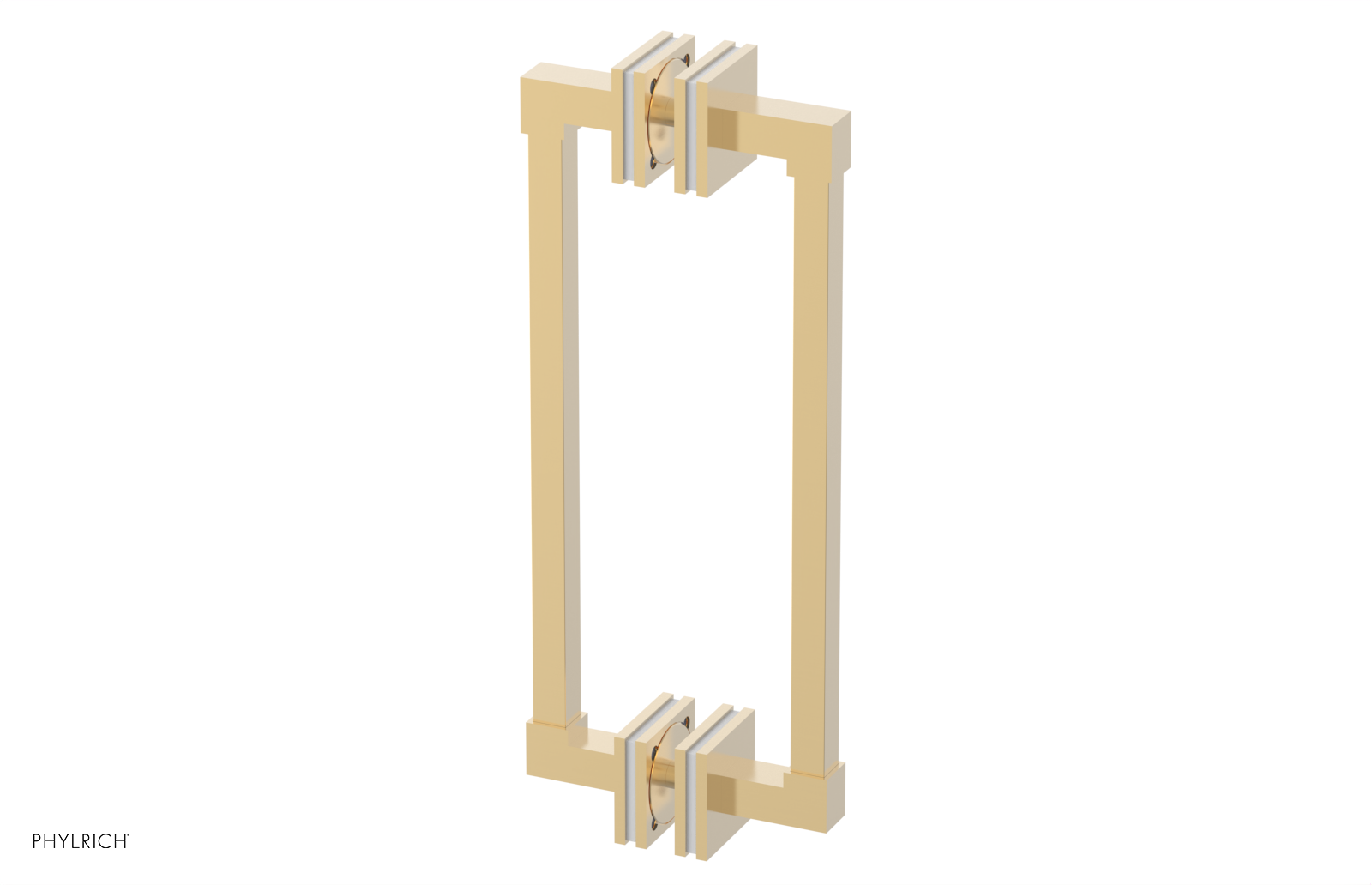 JOLIE - 12" Double Sided Shower Pull with "White" Accents 222S-93-12