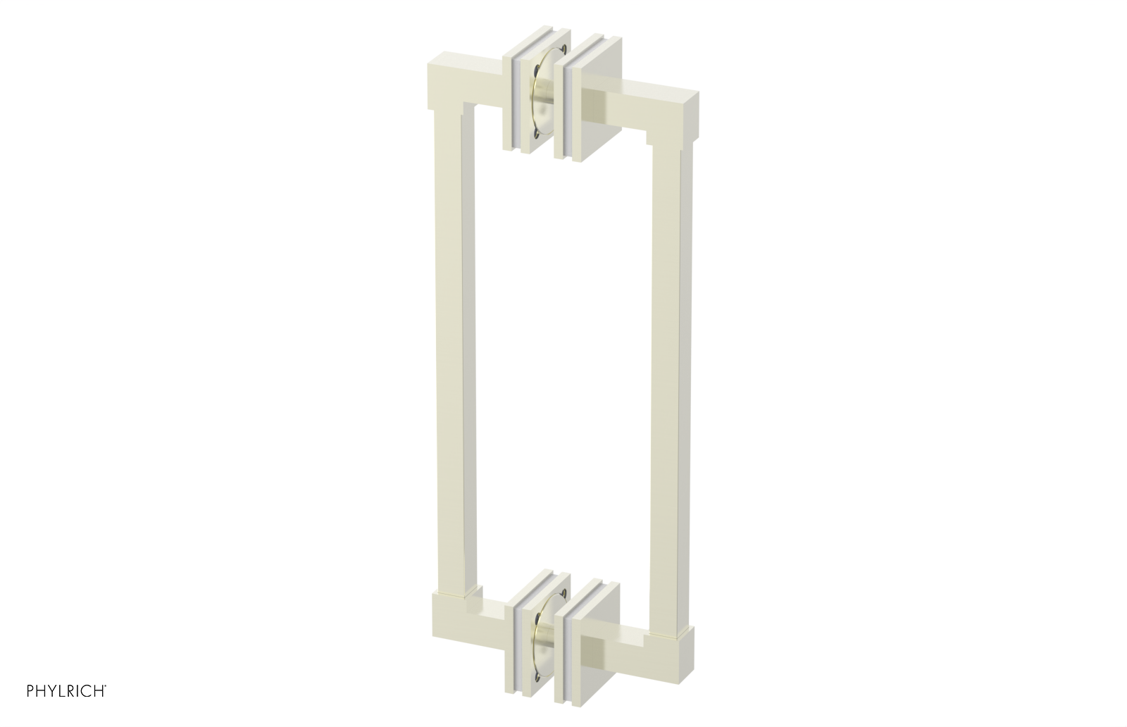JOLIE - 12" Double Sided Shower Pull with "White" Accents 222S-93-12