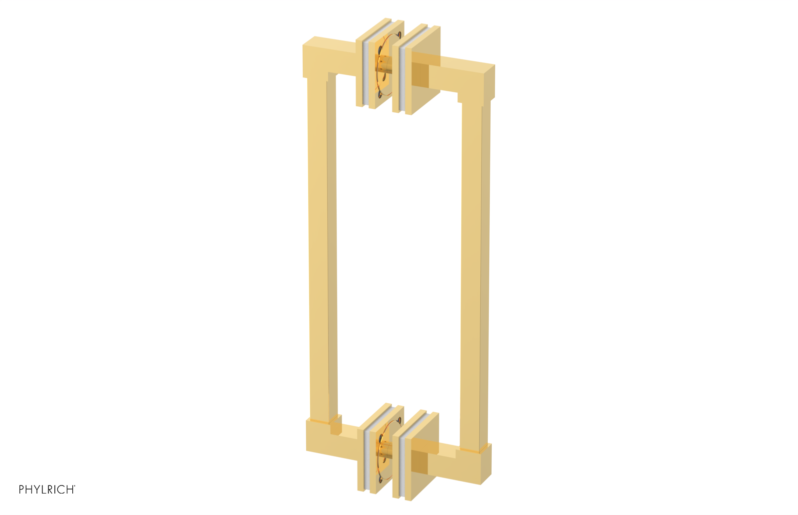 JOLIE - 12" Double Sided Shower Pull with "White" Accents 222S-93-12