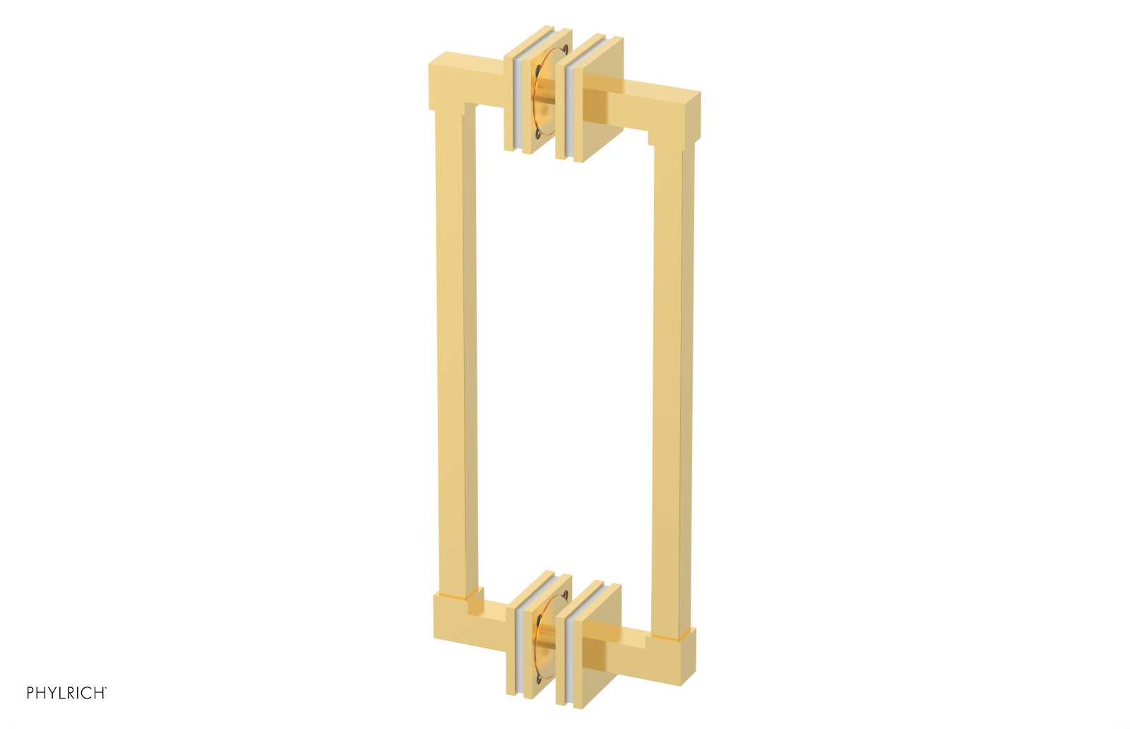 JOLIE - 12" Double Sided Shower Pull with "White" Accents 222S-93-12