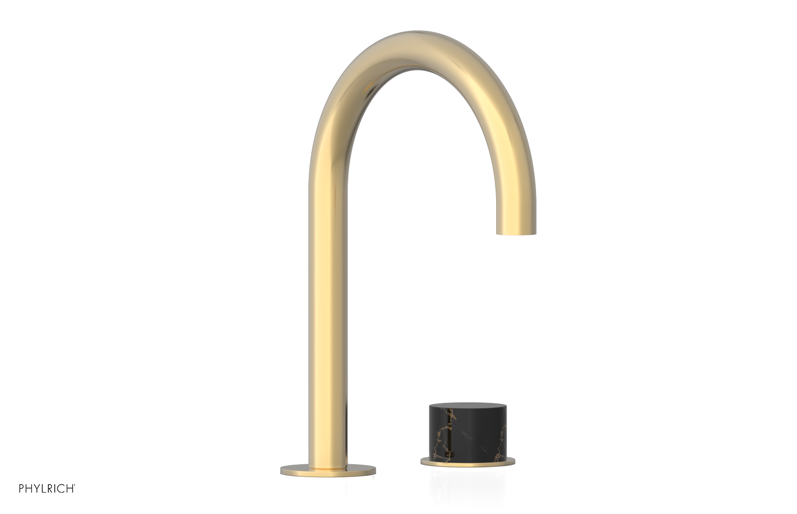 BASIC II - Single Handle Faucet, Black Marble Handle 230-05-03