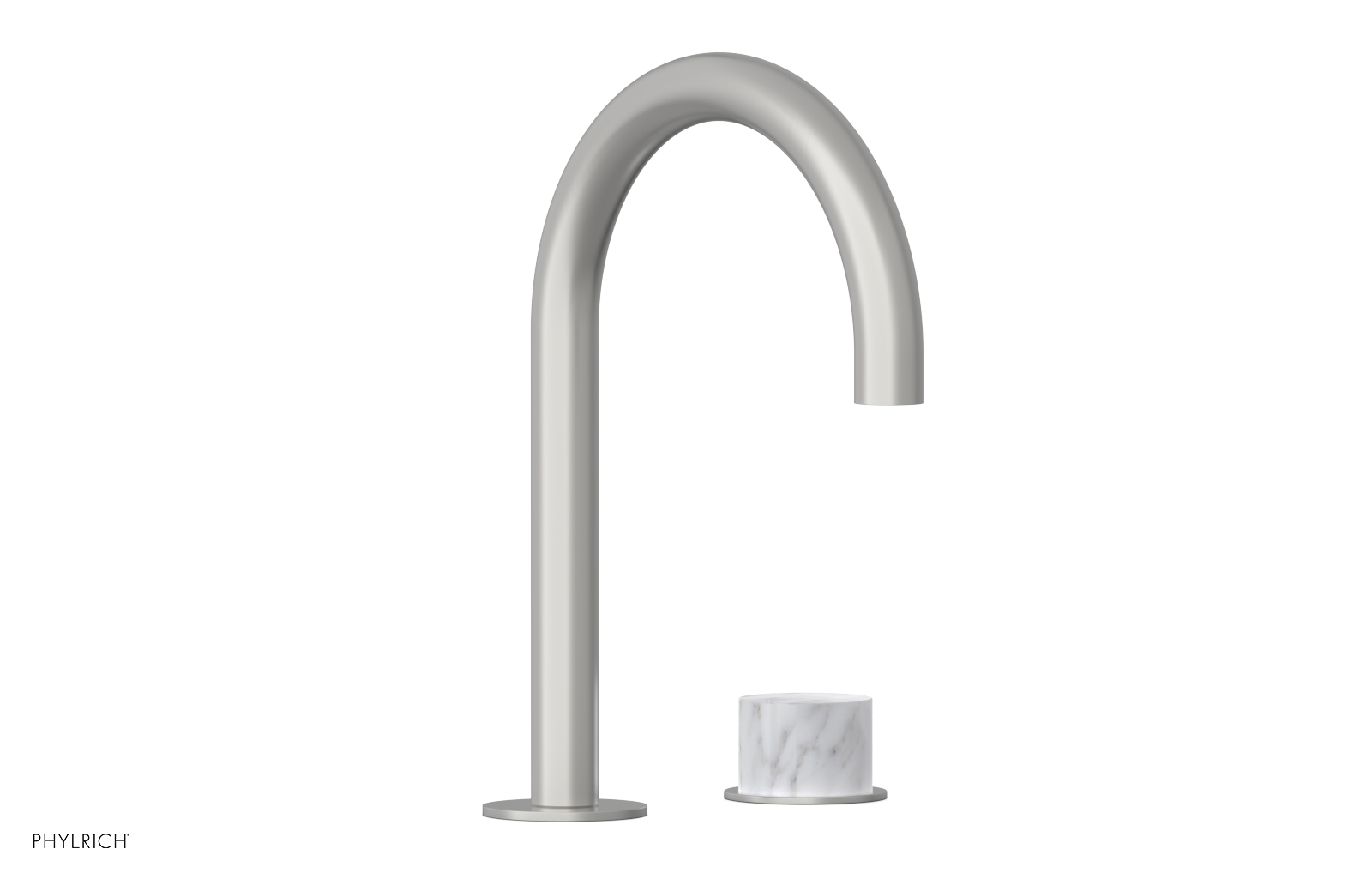 BASIC II - Single Handle Faucet, White Marble Handle 230-05-03