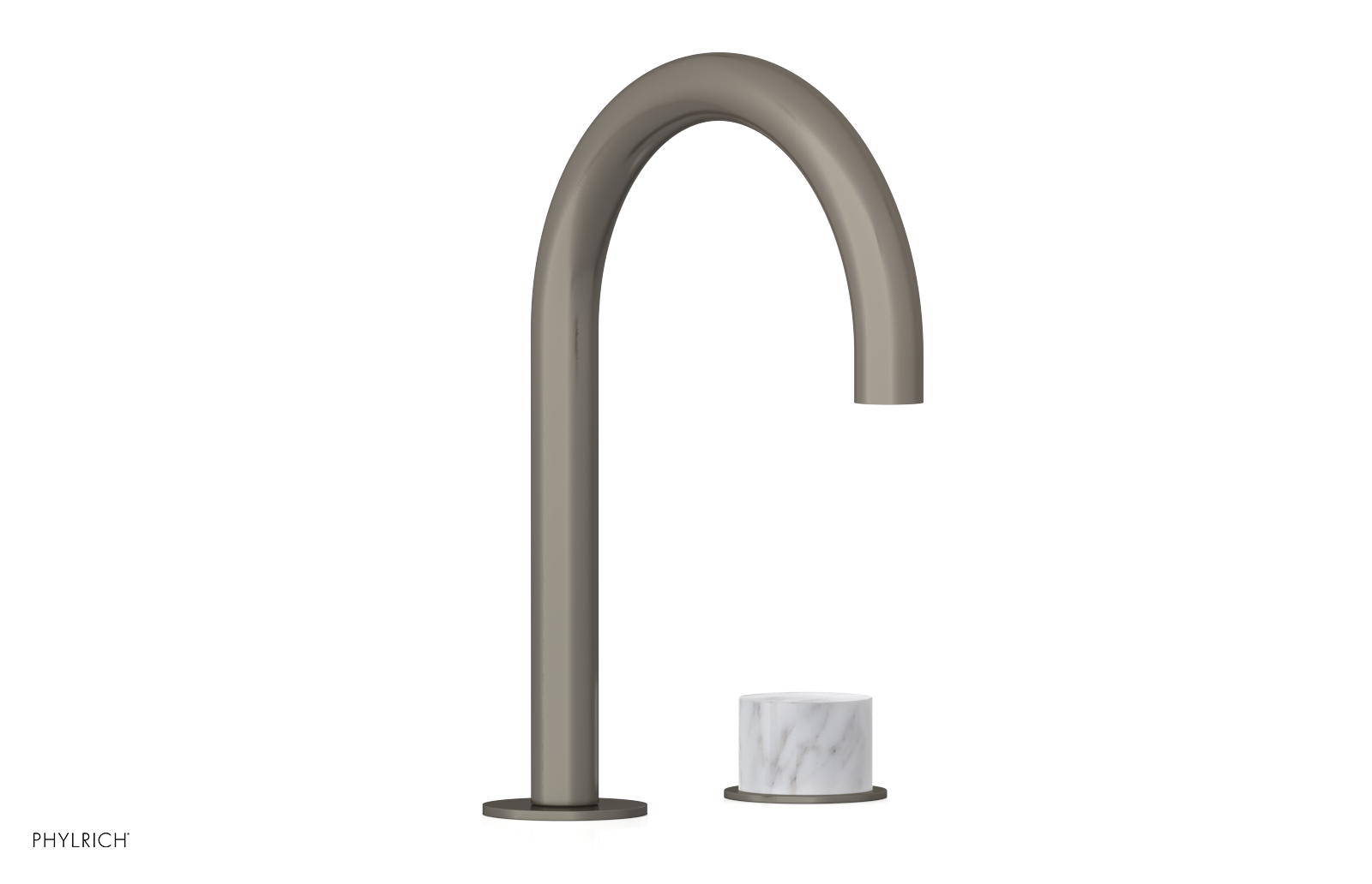 BASIC II - Single Handle Faucet, White Marble Handle 230-05-03