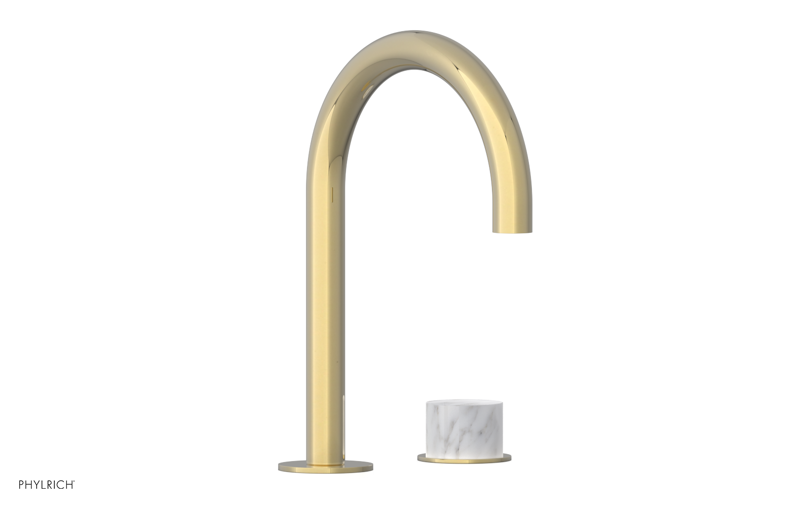BASIC II - Single Handle Faucet, White Marble Handle 230-05-03