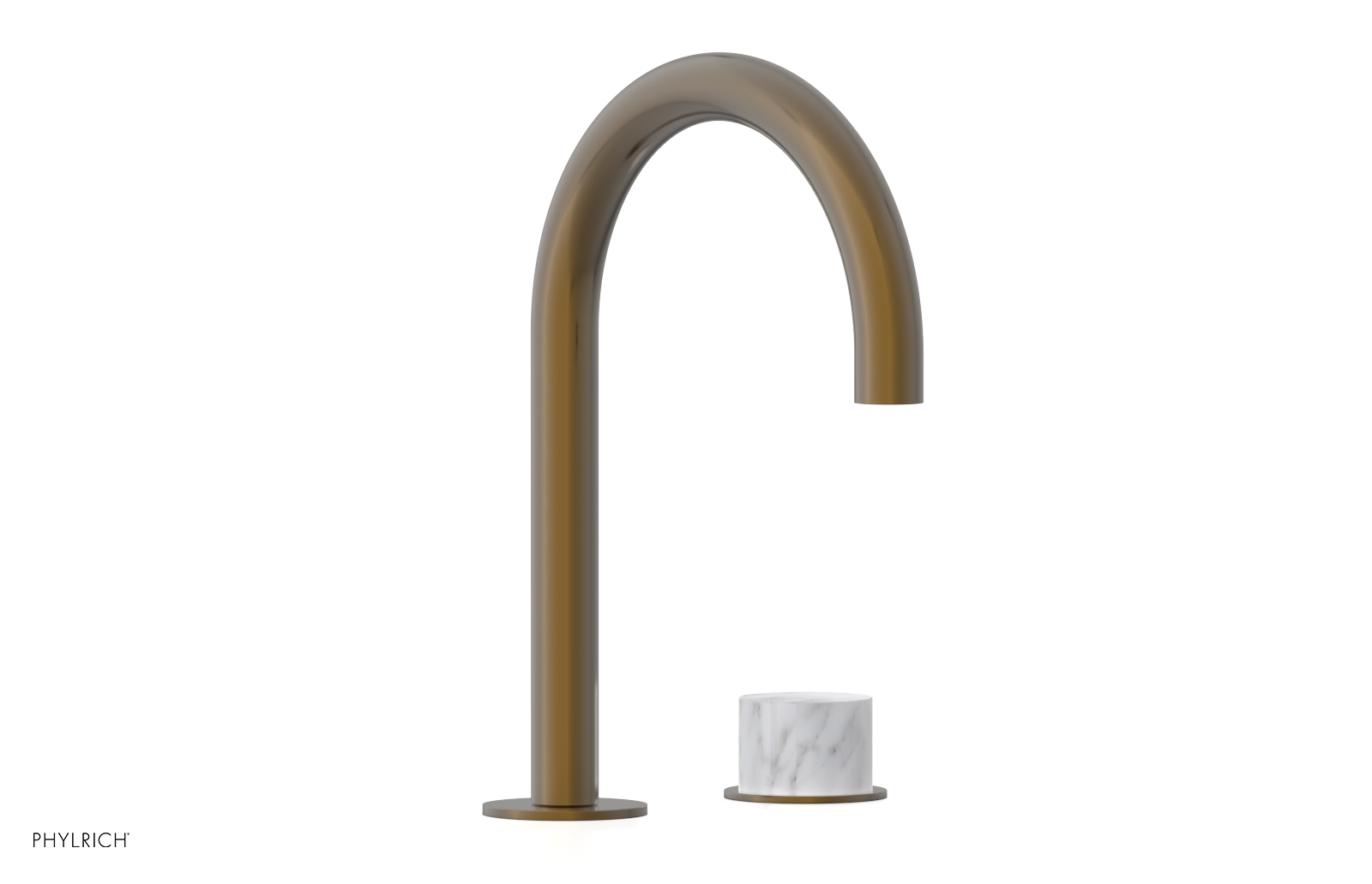 BASIC II - Single Handle Faucet, White Marble Handle 230-05-03