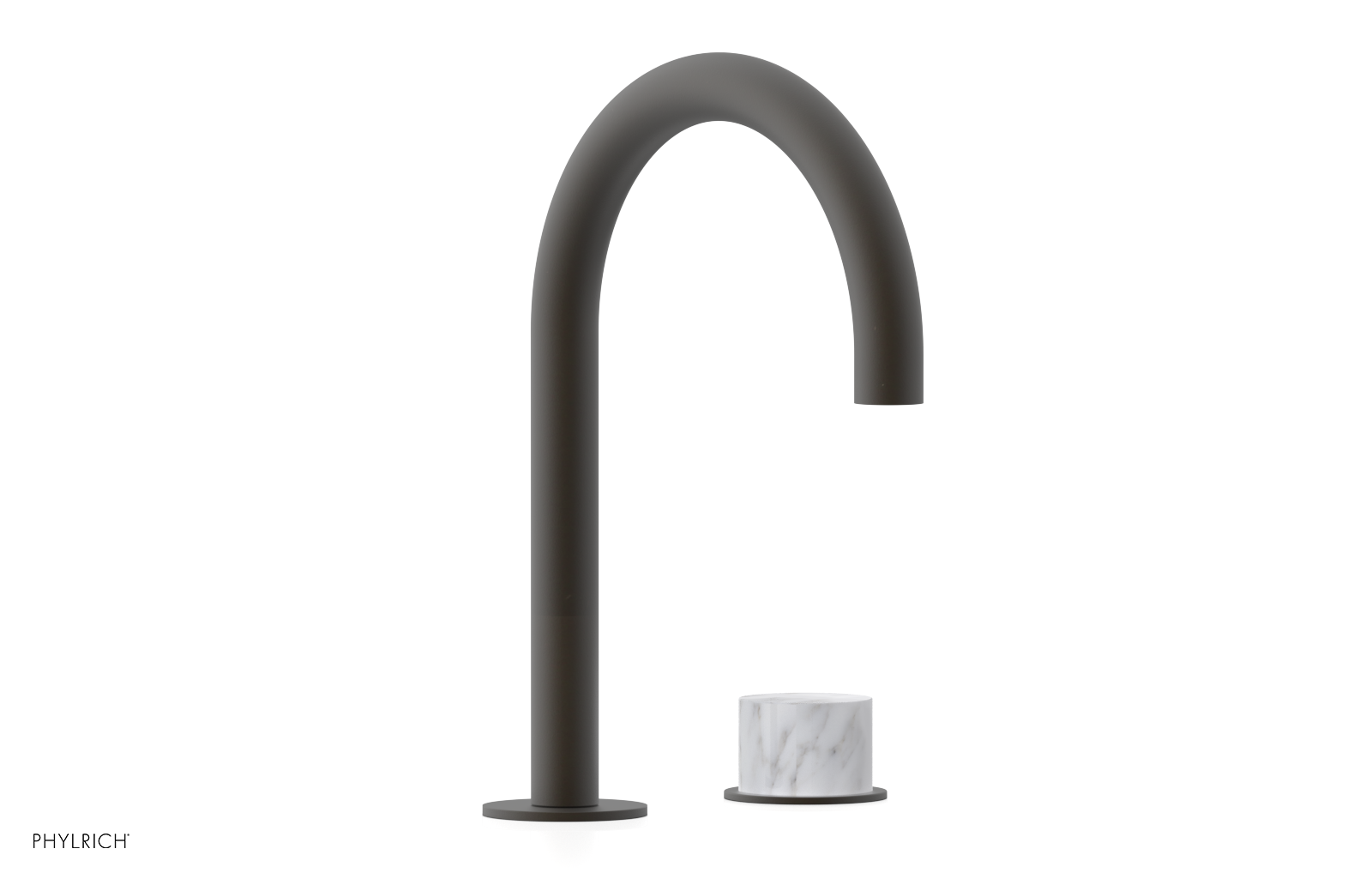 BASIC II - Single Handle Faucet, White Marble Handle 230-05-03