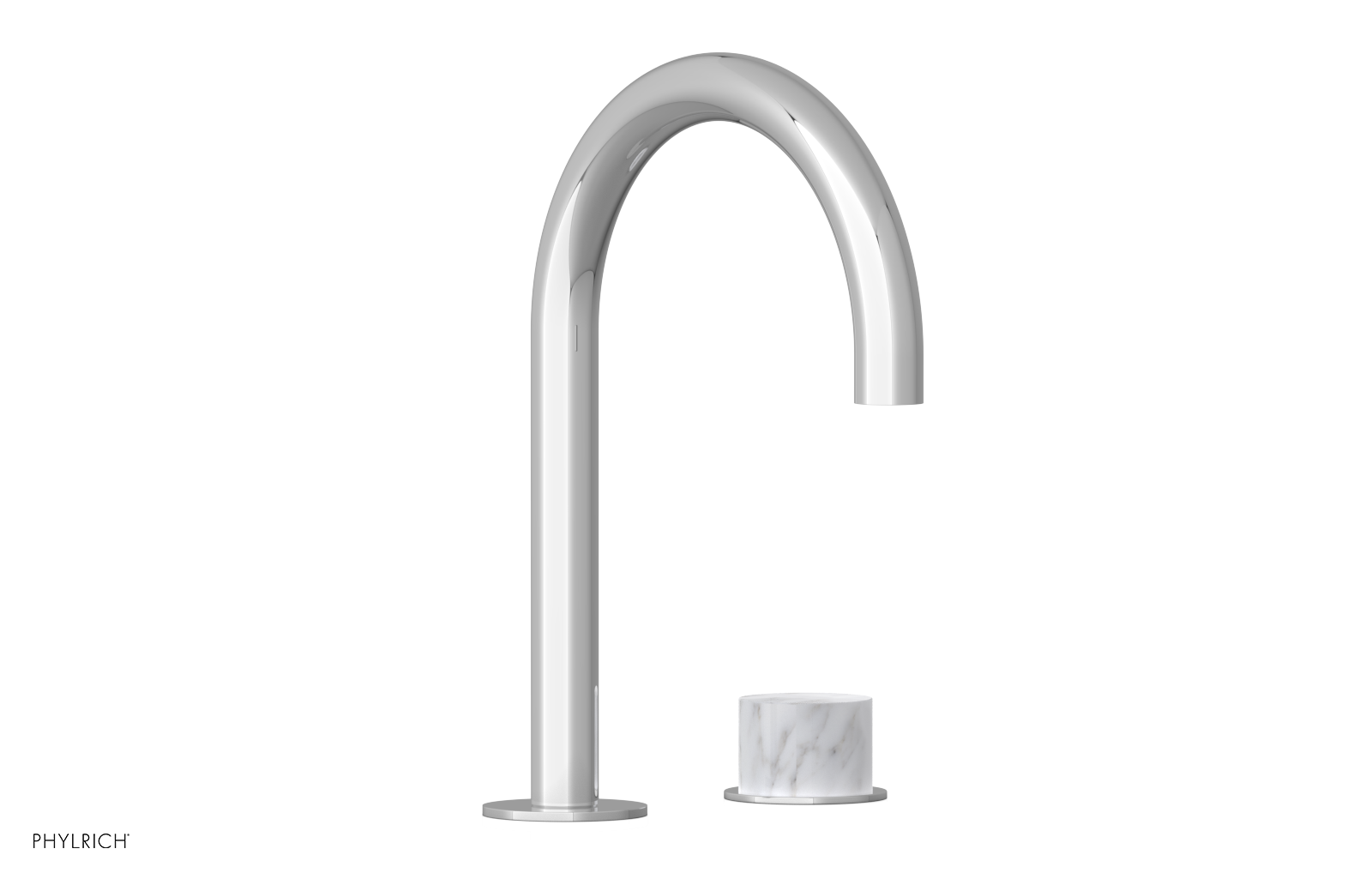 BASIC II - Single Handle Faucet, White Marble Handle 230-05-03