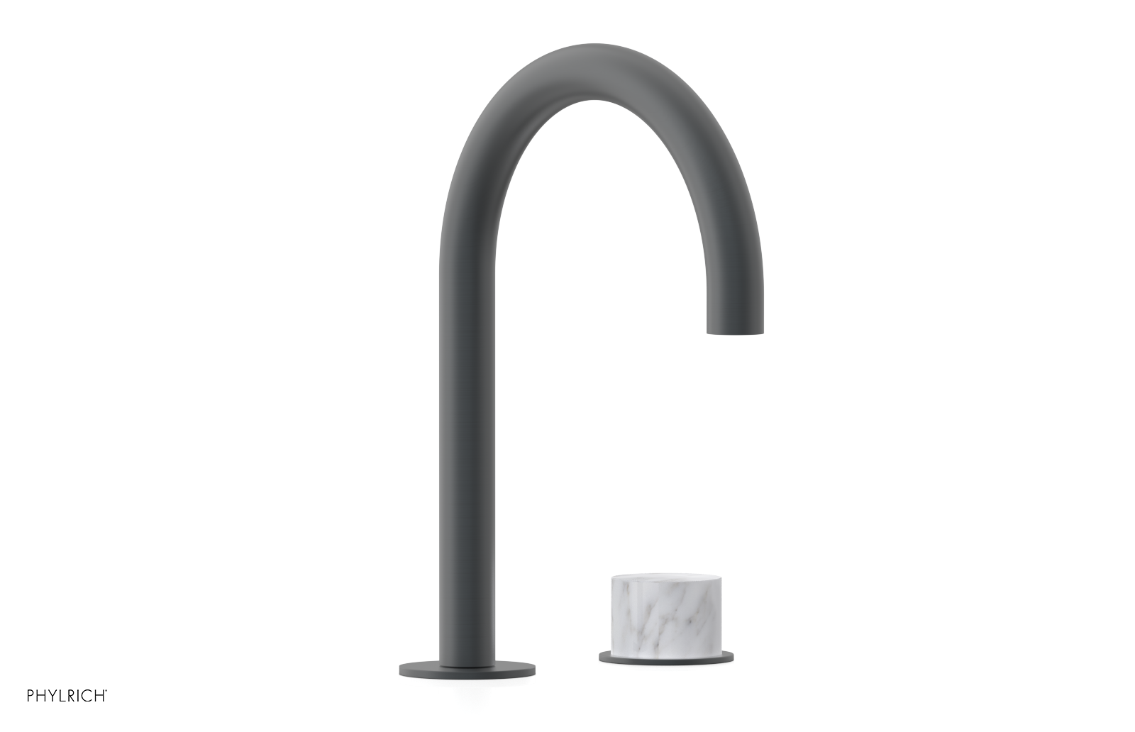 BASIC II - Single Handle Faucet, White Marble Handle 230-05-03