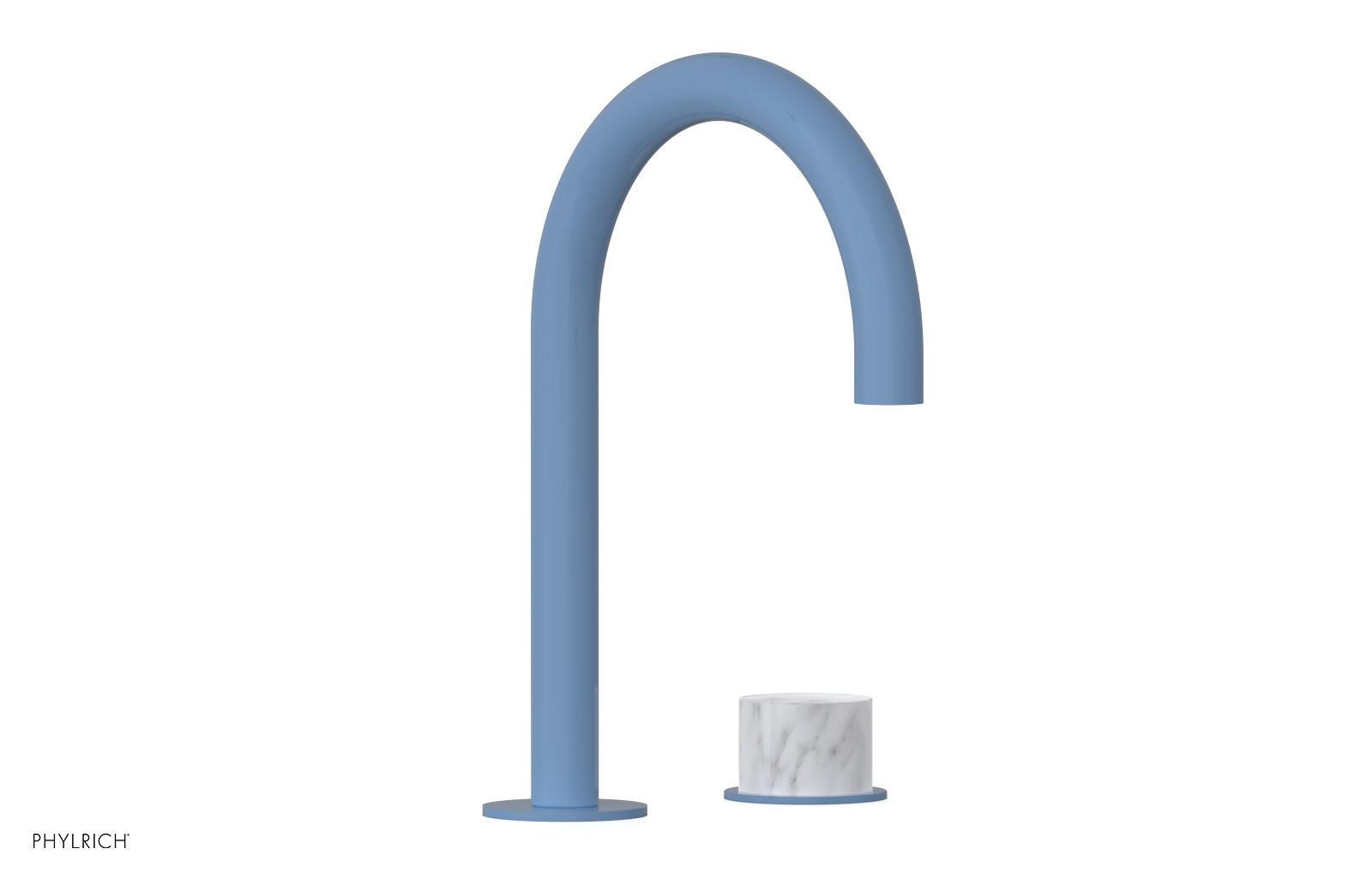 BASIC II - Single Handle Faucet, White Marble Handle 230-05-03