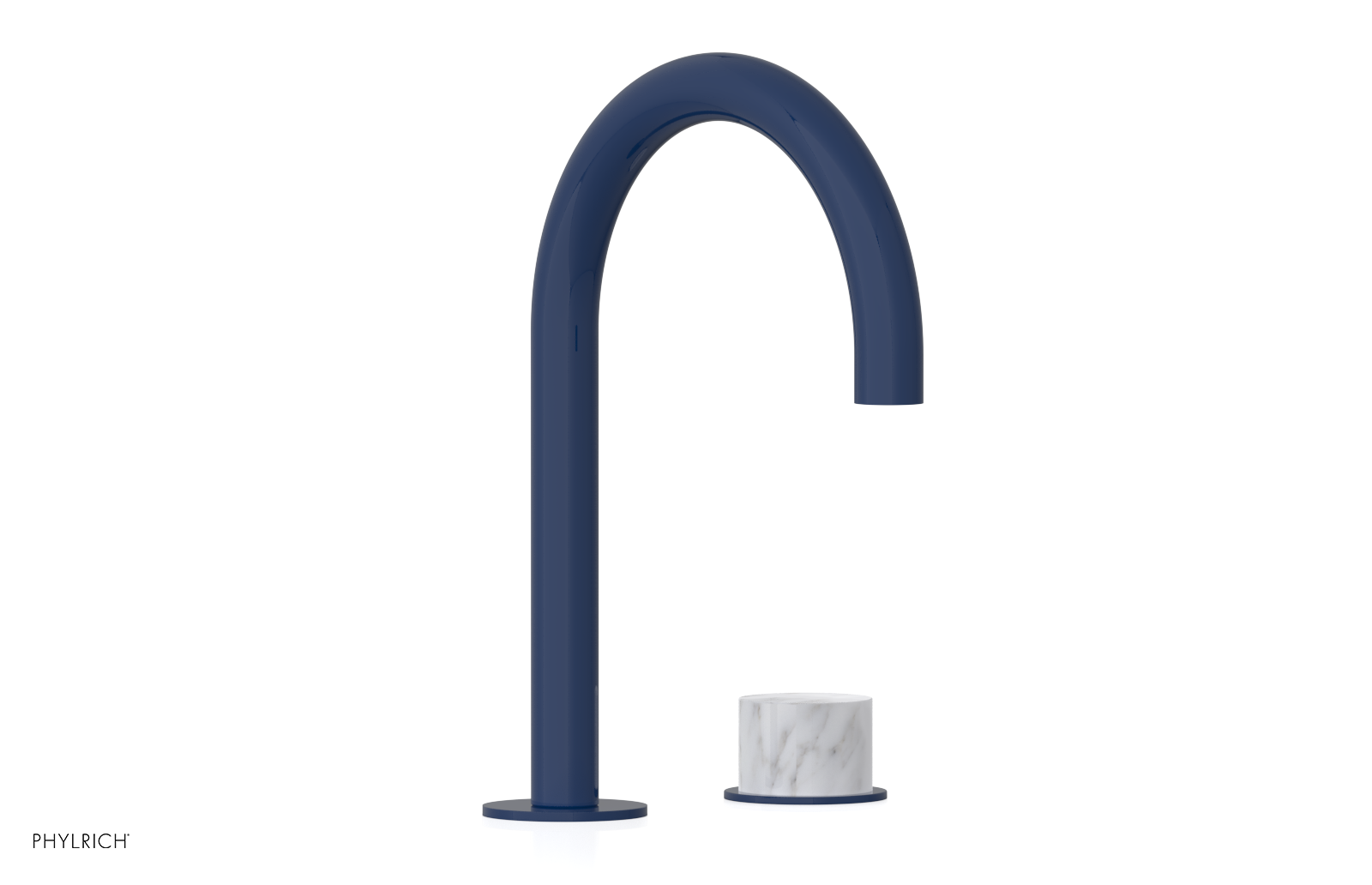 BASIC II - Single Handle Faucet, White Marble Handle 230-05-03