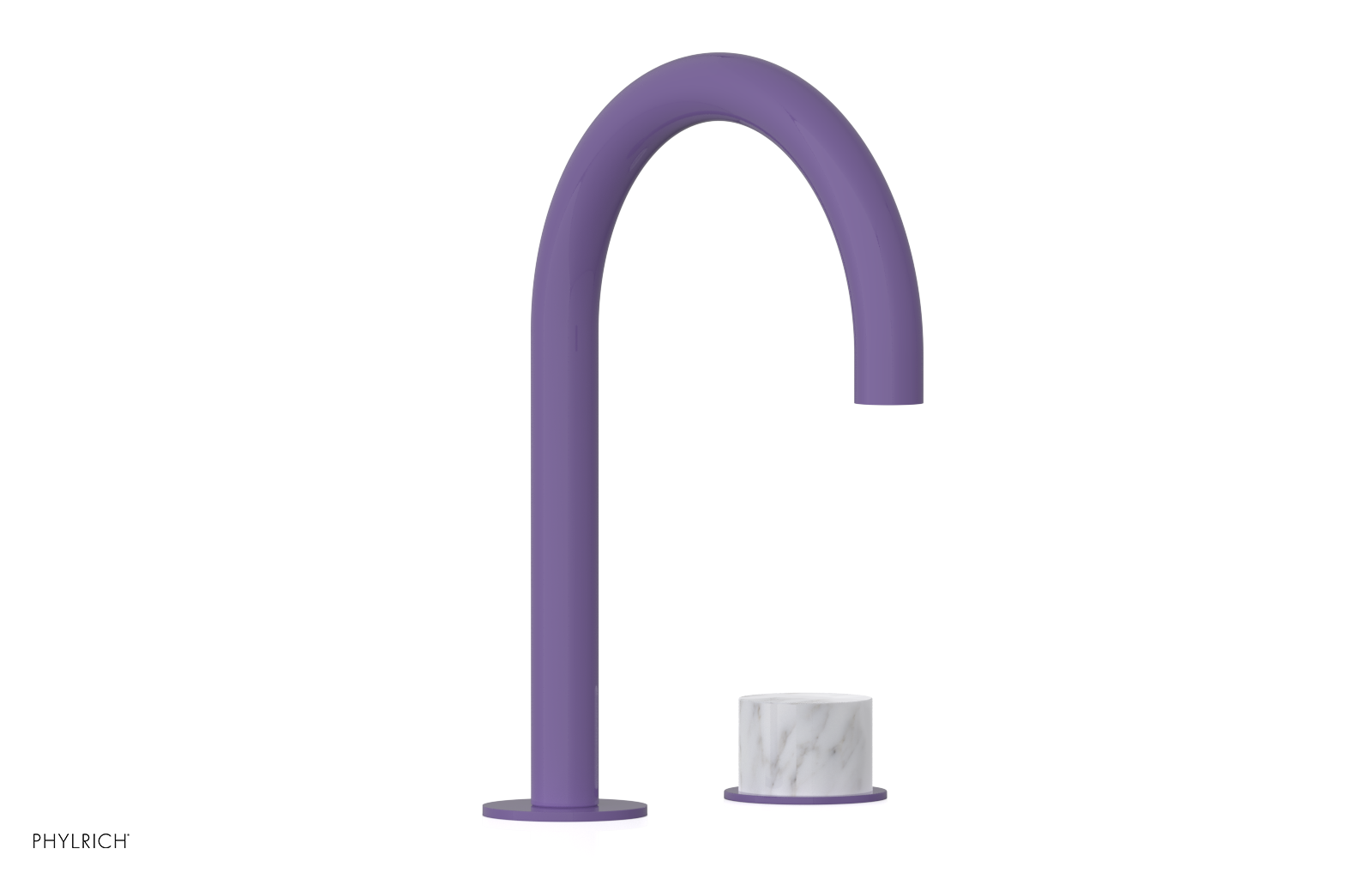 BASIC II - Single Handle Faucet, White Marble Handle 230-05-03