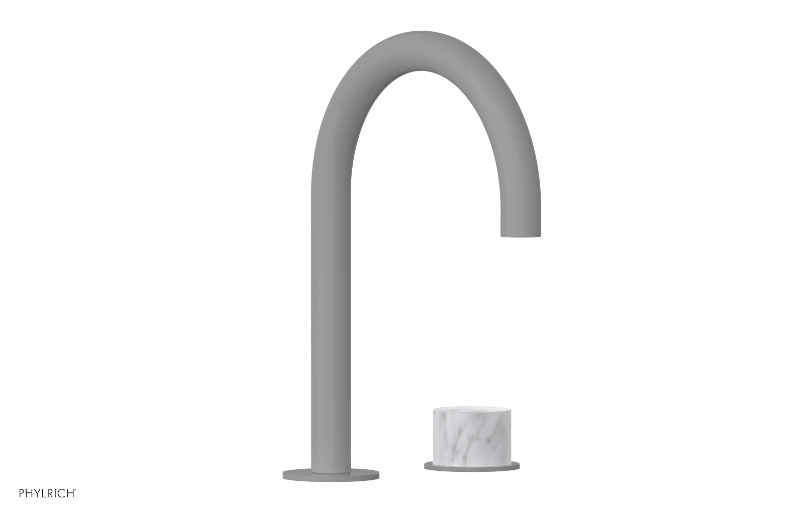 BASIC II - Single Handle Faucet, White Marble Handle 230-05-03