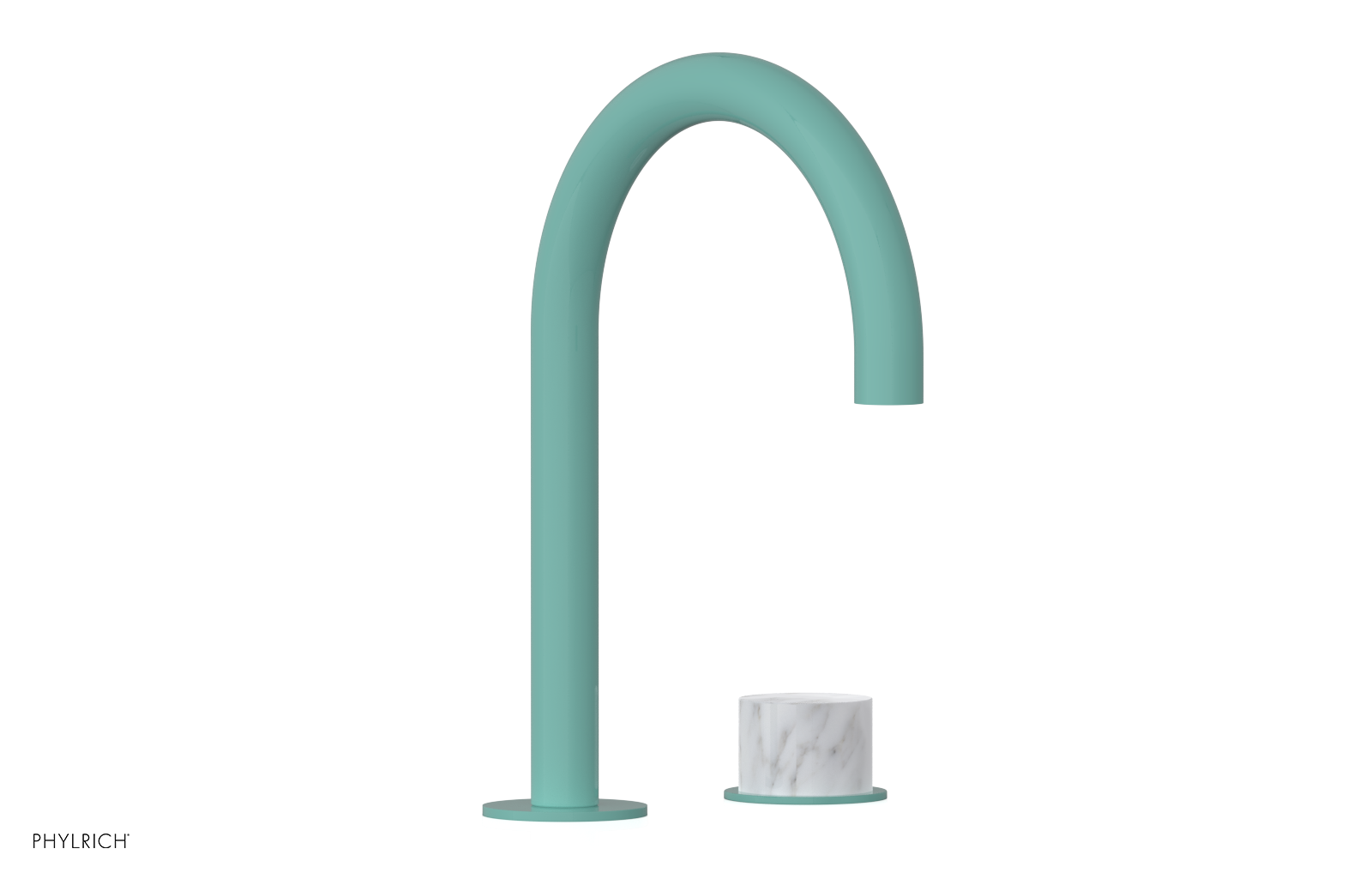 BASIC II - Single Handle Faucet, White Marble Handle 230-05-03