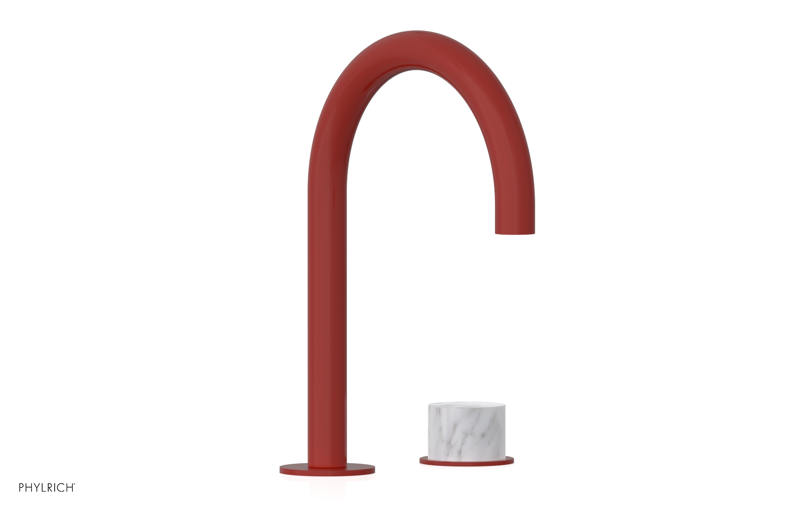 BASIC II - Single Handle Faucet, White Marble Handle 230-05-03