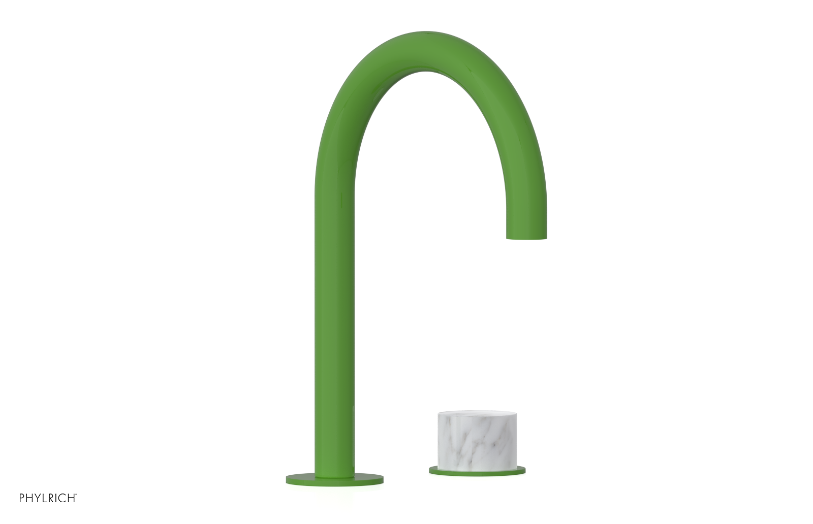 BASIC II - Single Handle Faucet, White Marble Handle 230-05-03
